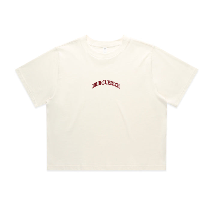 Designed in Detroit - Cream Crop Top - Womens